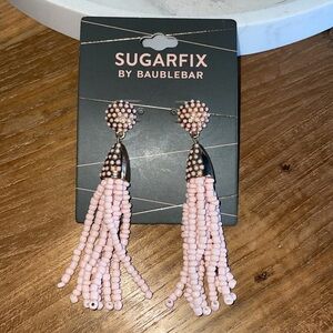 Pink Beaded Earrings